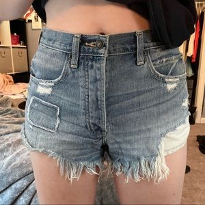 Abercrombie & Fitch Distressed Cut-Off Jean Shorts